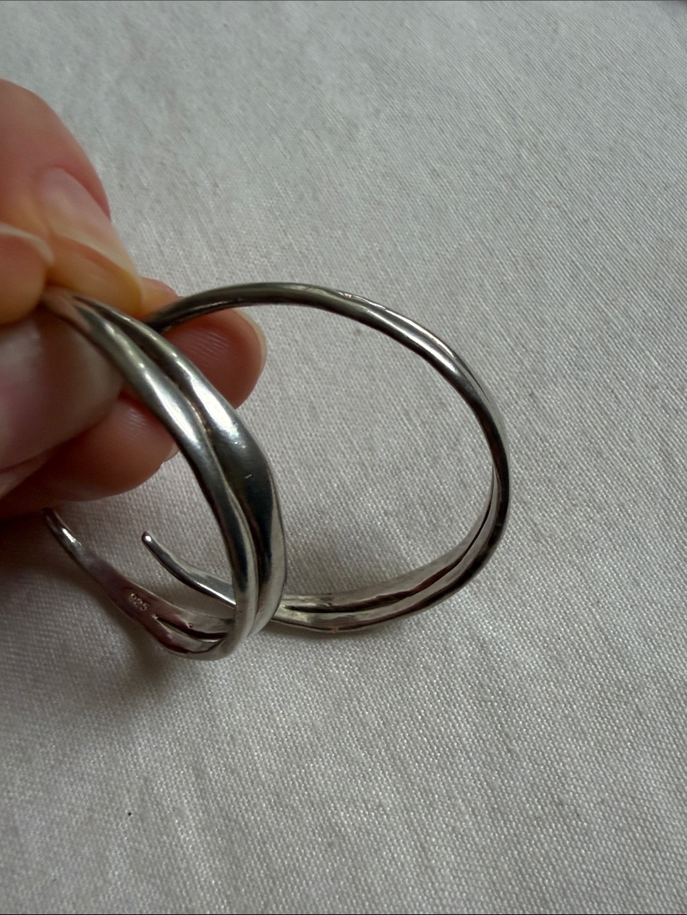Catori Life Large Silver Hoops - Picture 6 of 6